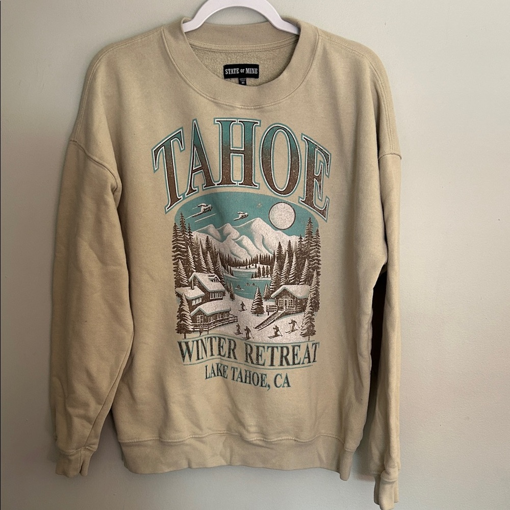 State of Mind Beige Tahoe Winter Retreat Sweater